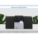 TREVI HCX 10D8, Glasbeni Hi-Fi sistem, FM Radio DAB/DAB+, BT/CD/MP3/USB/AUX-in, LCD zaslon
