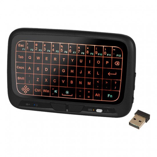 Brezžična mini QUERTY tipkovnica/daljinec TOUCH BLOW mini KS-4, WiFi 2.4GHz, vgrajena baterija, na dotik, do 10m Brezžična mini QUERTY tipkovnica/daljinec TOUCH BLOW mini KS-4, WiFi 2.4GHz, vgrajena baterija, na dotik, do 10m