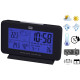 TREVI ME 3P08 RC brezžična vremenska postaja, velik barvni display, alarm, radijsko vodena ura, črna