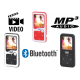 TREVI MP3/Video predvajalnik MPV1780, 1.8'' zaslon, Bluetooth, FM Radio, 8GB, Pedometer/Chronometer, vgrajena baterija, črn