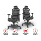 GENESIS profesionalni gaming stol NITRO 950, ergonomski, nastavljiv naslon, črn