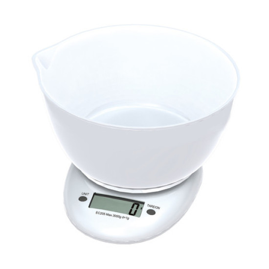 Platinet/OMEGA kuhinjska tehtnica OBSKWB, LCD prikazovalnik, do 3kg, s posodo 1.5L Platinet/OMEGA kuhinjska tehtnica OBSKWB, LCD prikazovalnik, do 3kg, s posodo 1.5L