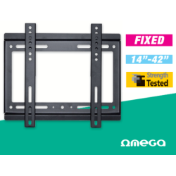 Nosilec za TV OMEGA OUTV200B27, 14''-42'', fiksen, Vesa do 200x200 Nosilec za TV OMEGA OUTV200B27, 14''-42'', fiksen, Vesa do 200x200