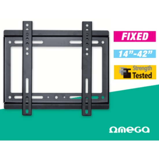 Nosilec za TV OMEGA OUTV200B27, 14''-42'', fiksen, Vesa do 200x200