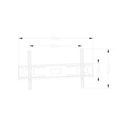 Nosilec za TV OMEGA OUTV85F, 42''-85'', fiksen, Vesa do 800x400, do 80kg Nosilec za TV OMEGA OUTV85F, 42''-85'', fiksen, Vesa do 800x400, do 80kg