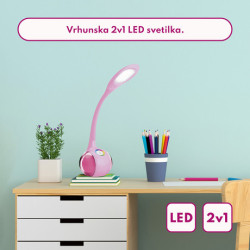 PLATINET PDL20 namizna LED + nočna svetilka, upravljanje na dotik, 3 stopnje osvetlitve, roza (pink) PLATINET PDL20 namizna LED + nočna svetilka, upravljanje na dotik, 3 stopnje osvetlitve, roza (pink)