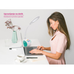 PLATINET PDL20BAT namizna in nočna svetilka, LED, vgrajena baterija, na dotik, bela PLATINET PDL20BAT namizna in nočna svetilka, LED, vgrajena baterija, na dotik, bela