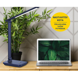 PLATINET PDL6731 namizna LED svetilka, vgrajena polnilna baterija, delovanje na dotik, modra PLATINET PDL6731 namizna LED svetilka, vgrajena polnilna baterija, delovanje na dotik, modra