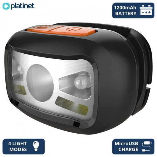 PLATINET naglavna LED svetilka PHL2882, 3W, IP20, vgrajena baterija, senzor PLATINET naglavna LED svetilka PHL2882, 3W, IP20, vgrajena baterija, senzor