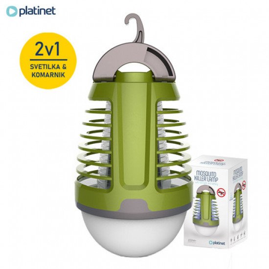 PLATINET PMKL6500 2v1 - Lanterna proti mrčesu + LED lučka, vgrajena zmogljiva LI-ON baterija, območje delovanja 30-40m2 PLATINET PMKL6500 2v1 - Lanterna proti mrčesu + LED lučka, vgrajena zmogljiva LI-ON baterija, območje delovanja 30-40m2