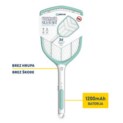 PLATINET PRMB3839 2v1 - električni lopar za mrčes + LED svetilka, vgrajena Li-ON baterija, zelo zmogljiv PLATINET PRMB3839 2v1 - električni lopar za mrčes + LED svetilka, vgrajena Li-ON baterija, zelo zmogljiv