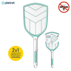 PLATINET PRMB3839 2v1 - električni lopar za mrčes + LED svetilka, vgrajena Li-ON baterija, zelo zmogljiv PLATINET PRMB3839 2v1 - električni lopar za mrčes + LED svetilka, vgrajena Li-ON baterija, zelo zmogljiv