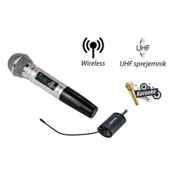 BLOW PRM904 brezžični ročni mikrofon, JACK palica, UHF sprejemnik BLOW PRM904 brezžični ročni mikrofon, JACK palica, UHF sprejemnik
