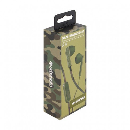 EOL - URBANISTA SAN FRANCISCO žične slušalke z mikrofonom, Green Camo (vojaško zelene) EOL - URBANISTA SAN FRANCISCO žične slušalke z mikrofonom, Green Camo (vojaško zelene)