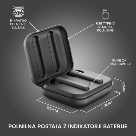 EOL - URBANISTA STOCKHOLM PLUS brezžične slušalke s polnilno postajo, Bluetooth, TWS, Midnight Black (črne) EOL - URBANISTA STOCKHOLM PLUS brezžične slušalke s polnilno postajo, Bluetooth, TWS, Midnight Black (črne)