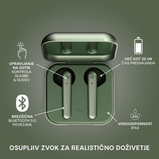 EOL - URBANISTA STOCKHOLM PLUS brezžične slušalke s polnilno postajo, Bluetooth, TWS, Olive Green (olivno zelene) EOL - URBANISTA STOCKHOLM PLUS brezžične slušalke s polnilno postajo, Bluetooth, TWS, Olive Green (olivno zelene)