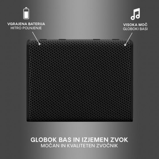 URBANISTA SYDNEY bluetooth zvočnik, TWS, IPX5, Midnight Black (črn)