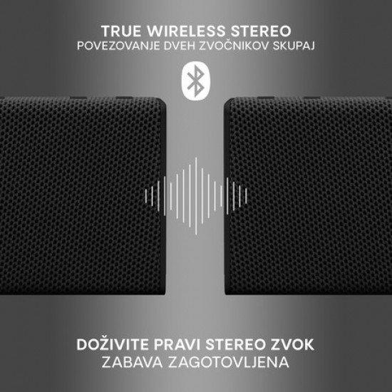 URBANISTA SYDNEY bluetooth zvočnik, TWS, IPX5, Midnight Black (črn)