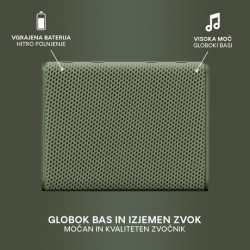 URBANISTA SYDNEY bluetooth zvočnik, TWS, IPX5, Olive Green (olivno zelen) URBANISTA SYDNEY bluetooth zvočnik, TWS, IPX5, Olive Green (olivno zelen)
