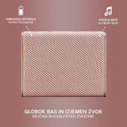URBANISTA SYDNEY bluetooth zvočnik, TWS, IPX5, Rose Gold (roza) URBANISTA SYDNEY bluetooth zvočnik, TWS, IPX5, Rose Gold (roza)