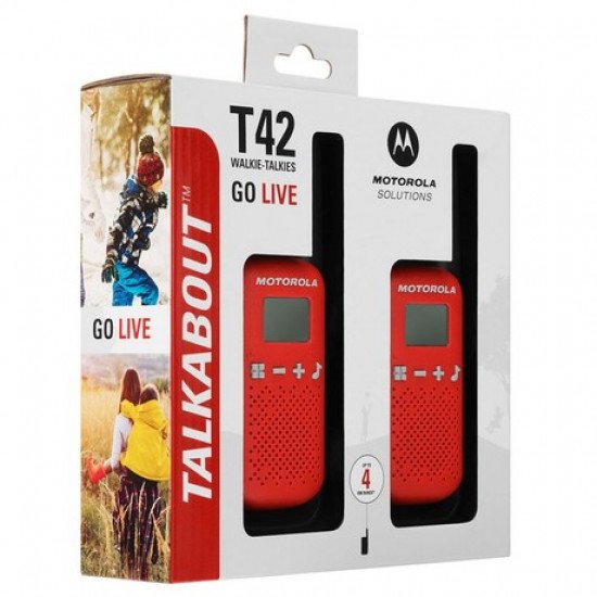 Motorola PMR radijska postaja TLKR, T42, rdeča Motorola PMR radijska postaja TLKR, T42, rdeča