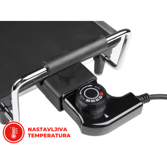 ALPINA Teppanyaki GRILL električna žar plošča, 1800W, 70x23cm