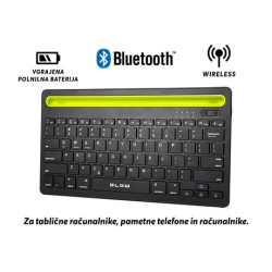 Univerzalna BLUETOOTH tipkovnica za tablične računalnike, pametne telefone ali PC, BLOW BK105, vgrajena baterija, do 10m