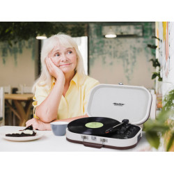 TREVI TT 1020 SALLY BT Prenosni gramofon s tehnologijo Bluetooth, USB, AUX-IN, RCA, bež (beige) TREVI TT 1020 SALLY BT Prenosni gramofon s tehnologijo Bluetooth, USB, AUX-IN, RCA, bež (beige)