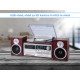 TREVI TT-1072, Glasbeni sistem, FM Radio DAB/DAB+, Gramofon, Kasetofon, BT/CD/MP3/USB/AUX-in, LCD zaslon, lesen