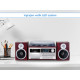 TREVI TT-1072, Glasbeni sistem, FM Radio DAB/DAB+, Gramofon, Kasetofon, BT/CD/MP3/USB/AUX-in, LCD zaslon, lesen
