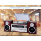 TREVI TT-1072, Glasbeni sistem, FM Radio DAB/DAB+, Gramofon, Kasetofon, BT/CD/MP3/USB/AUX-in, LCD zaslon, lesen