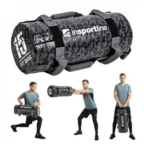Vadbena torba z ročaji inSPORTline Fitbag Camu 15 kg Vadbena torba z ročaji inSPORTline Fitbag Camu 15 kg