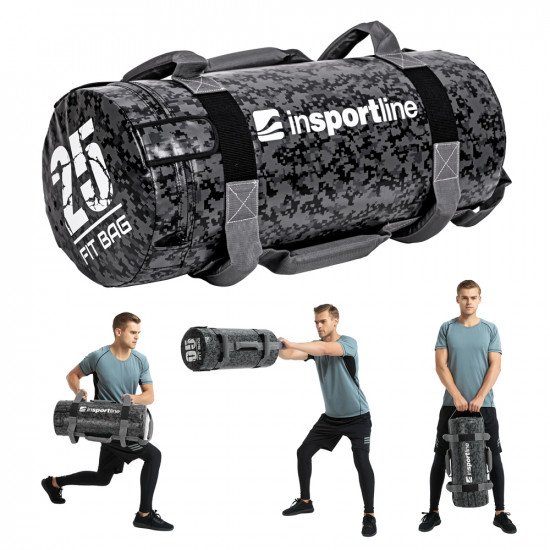 Vadbena torba z ročajiinSPORTline Fitbag Camu 25 kg Vadbena torba z ročajiinSPORTline Fitbag Camu 25 kg