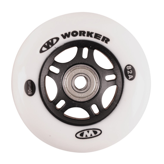 Koleščka za rolerje WORKER 80mm in ležaji ABEC-7 krom - Set 4 kosi Koleščka za rolerje WORKER 80mm in ležaji ABEC-7 krom - Set 4 kosi