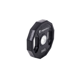 Gumirana olimpijska utež inSPORTline Ruberton 5 kg