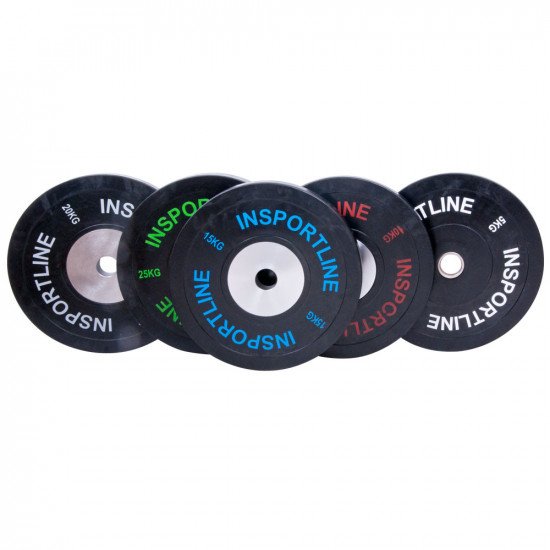 Gumirana utež inSPORTline Bumper Olympic 25 kg Gumirana utež inSPORTline Bumper Olympic 25 kg