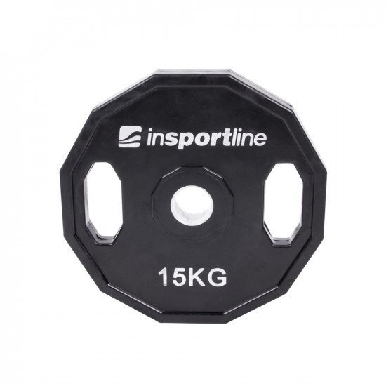 Gumirana olimpijska utež inSPORTline Ruberton 15 kg Gumirana olimpijska utež inSPORTline Ruberton 15 kg