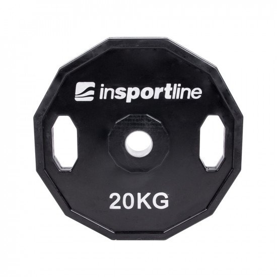 Gumirana olimpijska utež inSPORTline Ruberton 20 kg Gumirana olimpijska utež inSPORTline Ruberton 20 kg