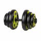 Cementni enoročni set uteži inSPORTline 3-18 kg črno-zelen Cementni enoročni set uteži inSPORTline 3-18 kg črno-zelen