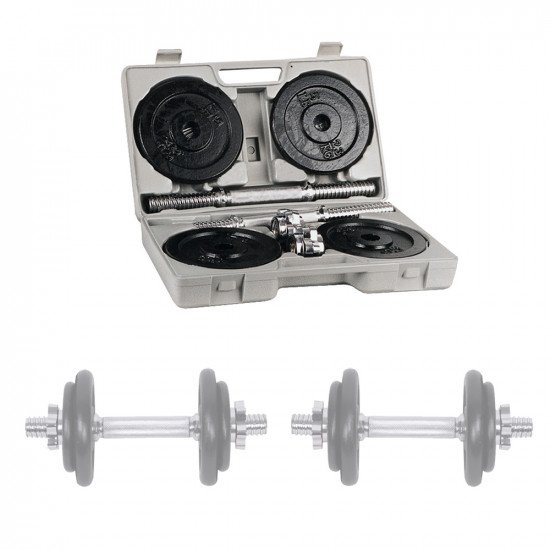 Set uteži 2 x 10 kg s kovčkom Set uteži 2 x 10 kg s kovčkom