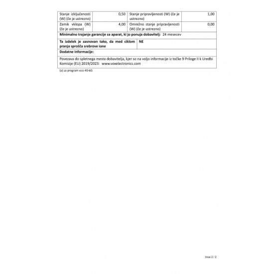VOX pralni stroj WM 1060-T14D [D, 6 kg, 1000 o/min, 15 programov]