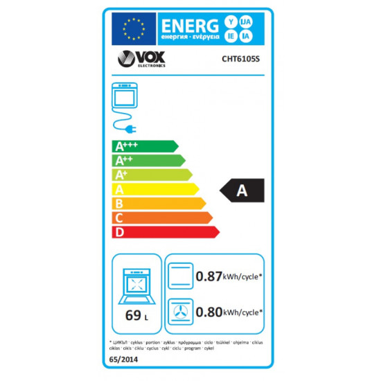 VOX steklokeramični štedilnik CHT 6105S (4x steklokeramika)