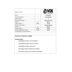 VOX vgradna električna plošča EBX200 EIX VOX vgradna električna plošča EBX200 EIX