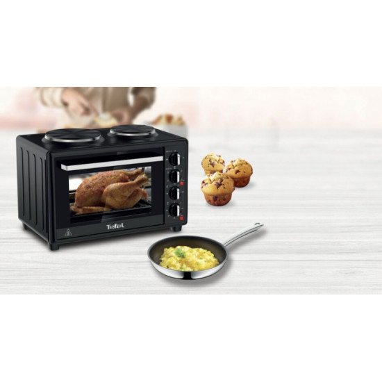 TEFAL mini pečica z kuhalnima ploščama Optimo 32l [OF463830]