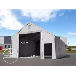 Skladiščni šotor 10x12m z vrati 4x4 m, ponjava PRIMEtex 2300, negorljiv Skladiščni šotor 10x12m z vrati 4x4 m, ponjava PRIMEtex 2300, negorljiv