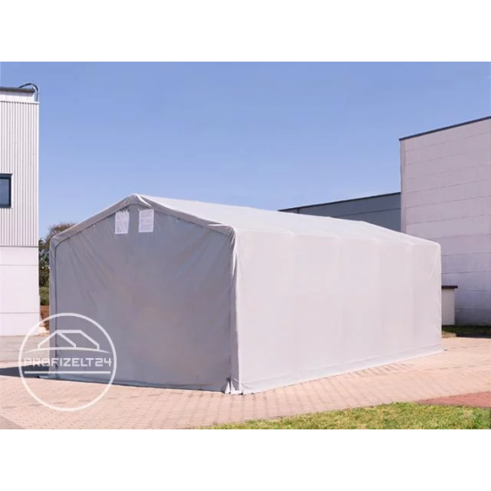 Skladiščni šotor hala 6x8 m - stranska višina 3,0 m z zadrgo, PVC ponjava 850