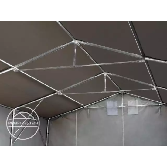 Skladiščni šotor hala 6x8 m - stranska višina 3,0 m z zadrgo, PVC ponjava 850