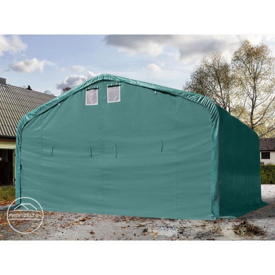Garažni šotor 6x6 z vrati 4,1x2,9 m - PVC 850