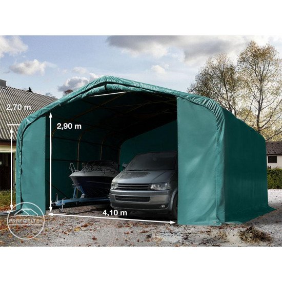 Garažni šotor 6x6 z vrati 4,1x2,9 m - PVC 850