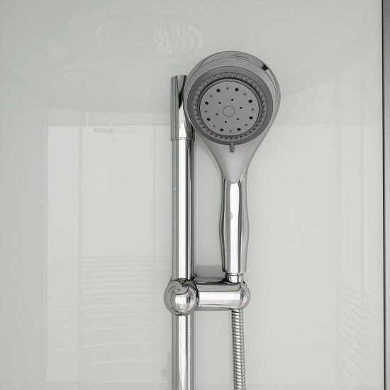 Tuš kabina White Pearl s slapom in parno savno - 100 x 100 cm Tuš kabina White Pearl s slapom in parno savno - 100 x 100 cm